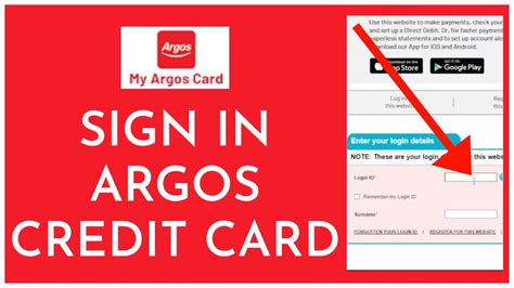 contact Argos for credit card